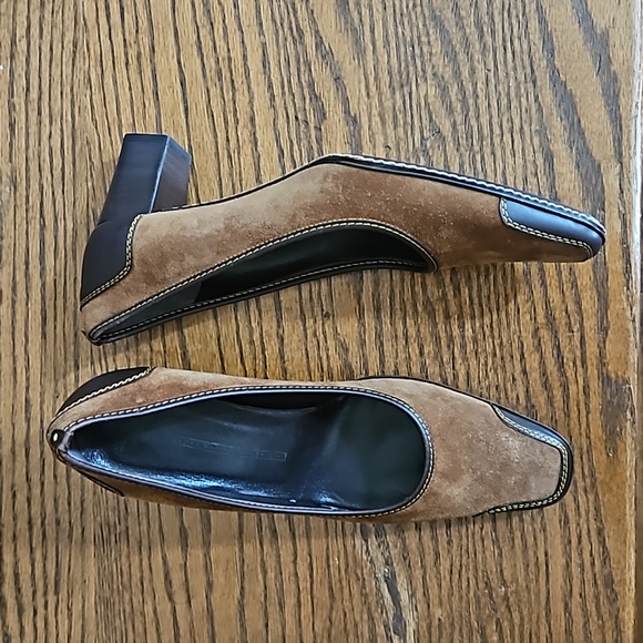 Rare Vintage Guiseppe Zanotti Brown Suede and Leather Shoes - Picture 3 of 16